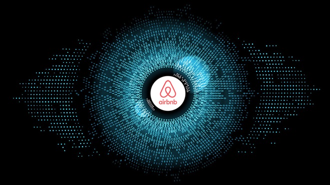 data eye with airbnb logo